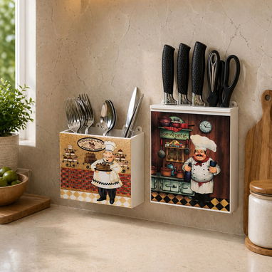 ORGANIZADORES DE COCINA, PORTACUBIERTOS  PORTACUCHILLOS, PORTAESPECIAS - 9/10