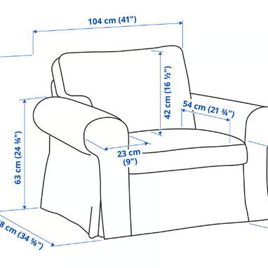 EKTORP IKEA – Butaca + Fundas y Reposacabezas GRATIS – 150 USD - Img 124274621