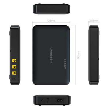 Mini UPS KP1 Marsriva 8000mAh/18W Es un dispositivo de alimentación ininterrumpida diseñado para proporcionar energía - Img 118111198