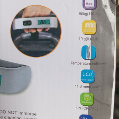 Pesa digital portátil para equipajes y uso general - 2/2