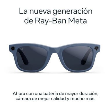 Ray-Ban Meta Smart Glasses Gen 2 (Wayfarer). Gafas inteligentes con camaras y altavoces. Azul. Nuevas en caja. - Img 124087802