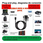 Adaptador HDMI a VGA con soporte HD - Img 45809516