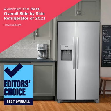 Refrigerador Frigidaire FRSS2623AS de 26 pies cúbicos, 36" de profundidad estándar, de dos puertas verticales, certifica - Img 124202805