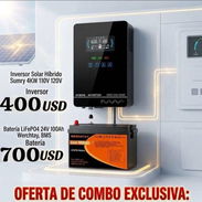 Inversor SUMRY 4000w + bateria Humsienk 24v x 100ah - Img 56694274
