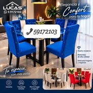 🔥 ¡MIRA ESTAS OPCIONES PARA RENOVAR TU NEGOCIO O COMEDOR! TENEMOS JUEGOS DE COMEDOR PARA DIFERENTES GUSTOS Y ESPACIOS. - Img 57918809