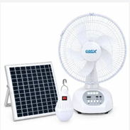 Ventilador recargable de mesa con panel solar - Img 57892172