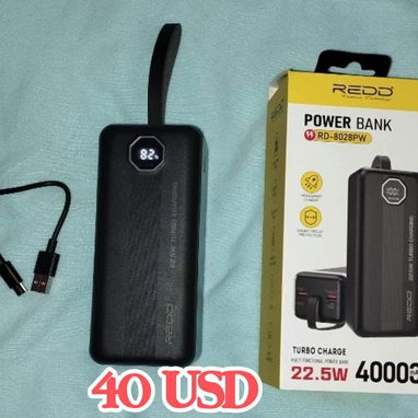 Cargador Portátil Power bank REDD RD-8028PW 40000 mHa caja descodificadora HD 25 USD - Img 124281107
