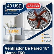 Ventilador de pared de alpas rojas - Img 54920143