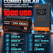 INVERSOR POWMR 4000W + BATERÍA HUMSIENK 25.6V 100AH - Img 58044730