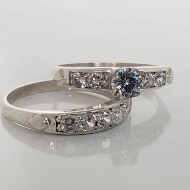 Anillos de matrimonio solamente D'Brillan casarse bodas - 3/10