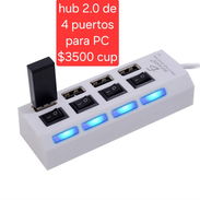 Hub 2.0 de 4 puertos para PC en venta - Img 56255320