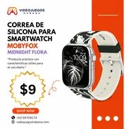 MobyFox Midnight Flora Correa de Silicona Smartwatch | videojuegoshabana.com - Img 55832993