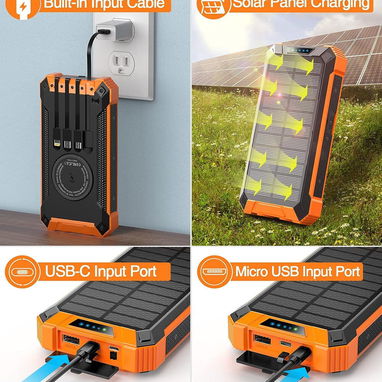 ‼️‼️‼️((((CARGADORES PORTÁTILES DE 38800MHA CON PANEL SOLAR)))))‼️‼️‼️ - Img 117303064