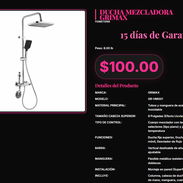 GRIMAX GR-HM001 Ducha Lluvia 9” 26cm Largo, Ducha De Mano GRIMAX GR-HM001 Columna Acero 100cm . - Img 57369011
