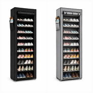 Zapatera de Tela con Cierre – 10 Niveles (cv) - Img 56477878