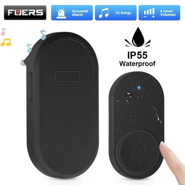 Timbre para puertas o avisos no lleva cables es inalambrico trae su pila de respuesto - Img 94339110