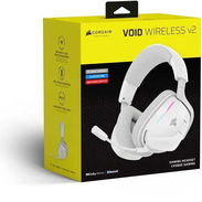 🎮 Auriculares Corsair VOID Wirelees v2 White 🎮 20Hz-20KHz🔹70H🔹Inalámbrico🔹-40dB🔹Headset🔹Cascos🔹Audífonos 📦0km - Img 55312577
