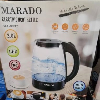 Jarra eléctrica o tetera eléctrica  Para hervir agua  De cristal templado  Precio: 14000 cup - Img 124547984