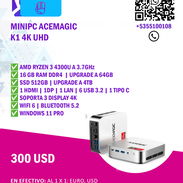 💻 MINIPC ACEMAGIC K1 4K UHD – NUEVA A ESTRENAR | SSD 512GB - 16GB RAM | AMD RYZEN 3 4300U - Img 57411987