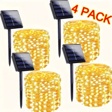 🌟 Pack de 4 luces de hadas solares LED 8000 cup - 2/3