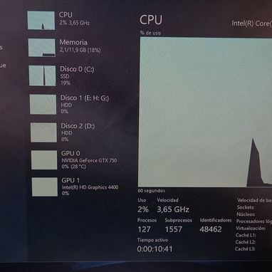 Vendo torre PC: i3-4170, Placa B85M (hasta i7 4ta), 12GB RAM, GTX 750 1GB, 2 HDD 1TB + HDD 80GB, Win11, drivers listos. - 3/6
