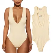 Body Corte V/Moldeador Reductor🌺Leotard OQQ Original - Img 57413082