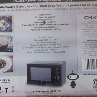 Microondas CHIQ de gran capacidad - Img 126188538