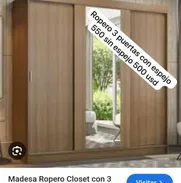‼️‼️Roperos 3 puertas de melamina brasileña importados ‼️‼️ - Img 50113047