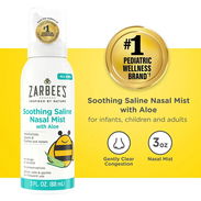 Spray nasal zarbees bruma salina con Aloe vera para bebés ,5000 mn - Img 58093774