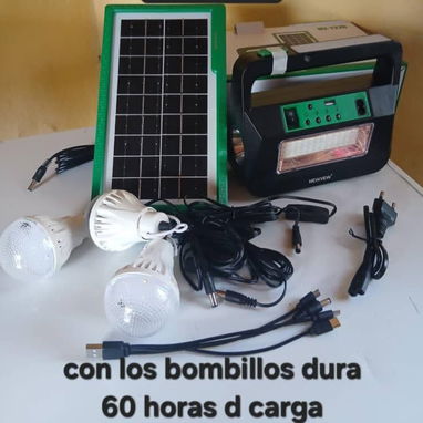Estaciones de carga y lámpara recargable ambas se pueden utilizar para cargar el móvil. - 2/2