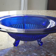 Frutero L.E. Smith Art Deco Ribbed Azul Cobalto (c. 1930) - Tel:5358 0956 - Vedado - Img 57165337