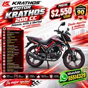 MOTOR KRATHOS 200 CC, FACTURA Y CONTRATO DE IMPORTADORA AUTORIZADA PARA SU CHAPA, VARIEDAD DE MOTOS NUEVAS EN SU GUACAL - Img 57319327