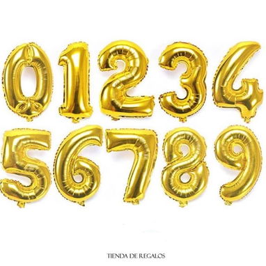 Globos de números y letras diferentes pulgadas - Img 110037736