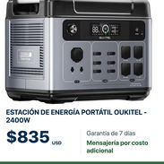 🔋 Estación de energía portátil OUKITEL de 2400 W | Energía de respaldo ⚡ - Img 58263992