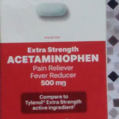 acetaminophen 500mg 225 tab  SIN ASPIRINA - Img 116782238