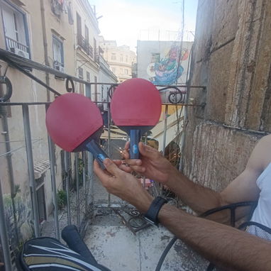 Raqueta Crossway con su estuche en excelente estado y juego de tenis de mesa con su estuche prácticamente nuevos - 4/4