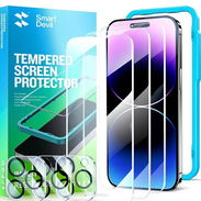 Protectores de pantalla 3 unidades, iphone 14 Pro,3 protector d lente d cámara película de vidrio templado transparente - Img 54158451