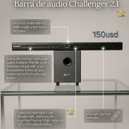 Barra de Audio Challenge 2.1 con subwoofer - Img 55065872