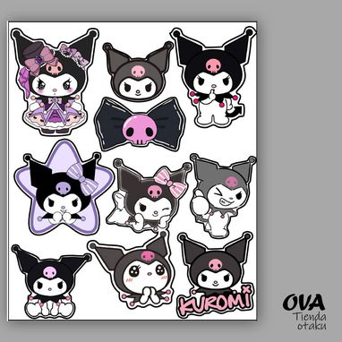Hoja de pegatinas stickers calcomanías anime videojuegos y gamer - Img 119478005