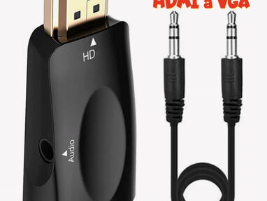 Adaptador HDMI a VGA_ADAPTADOR HDMI a VGA + Cable de Audio Incluido - Img main-image