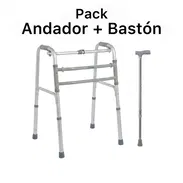 Andador plegable + Bastón Pack completo Nuevo a estrenar por el cliente - Img 55761581
