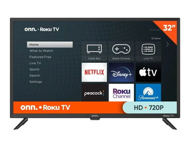 onn. 32” Class HD (720P) LED Roku Smart Television , 55092312 - Img 64188335