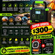 No se lo pierda Estación de energía mas un ventilador recargable F11 mas cable para panel y para carro - Img 57479950