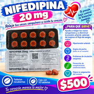 Nifedipino 20 mg (10 tab)-$500 H.E - Img 57813510