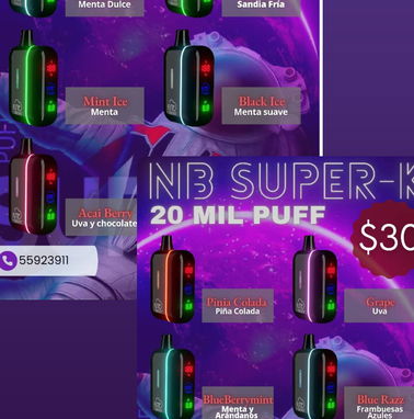 VAPES ‼️💨Cigarros electrónicos y líquidos; 6mil 10mil 15mil 20mil PUFFS variedad de sabores NUEVOS EL MEJOR PRECIO 💸 - Img 90181443