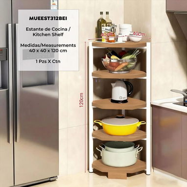 📢 Estantes (esquinero) de madera modernos, para cocina. Importados - Img 124511802