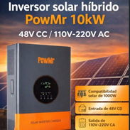 Inversor Solar híbrido PowMr 10 kw 48v CC / 110-220v AC - Img 55852510