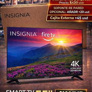 ↘️ SMART TV INSIGNIA 55" UHD  Modelo F50 . Precio  420 💵   Con cajita externa 475 💵 Soporte a la pared 20 💵 1 mes de - Img 55066908