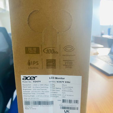 💲140💲MONITOR ACER 24" FHD 100HZ 1MS HDMI-VGA. MENSAJERÍA CON FACTYRA Y GARANTÍA. TLF 54833699 - Img 101820836