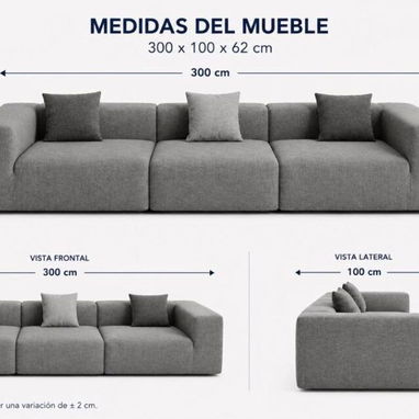 Sofá Comprimido con excelente confort y estilo para cualquier hogar (CL) - Img 124048713
